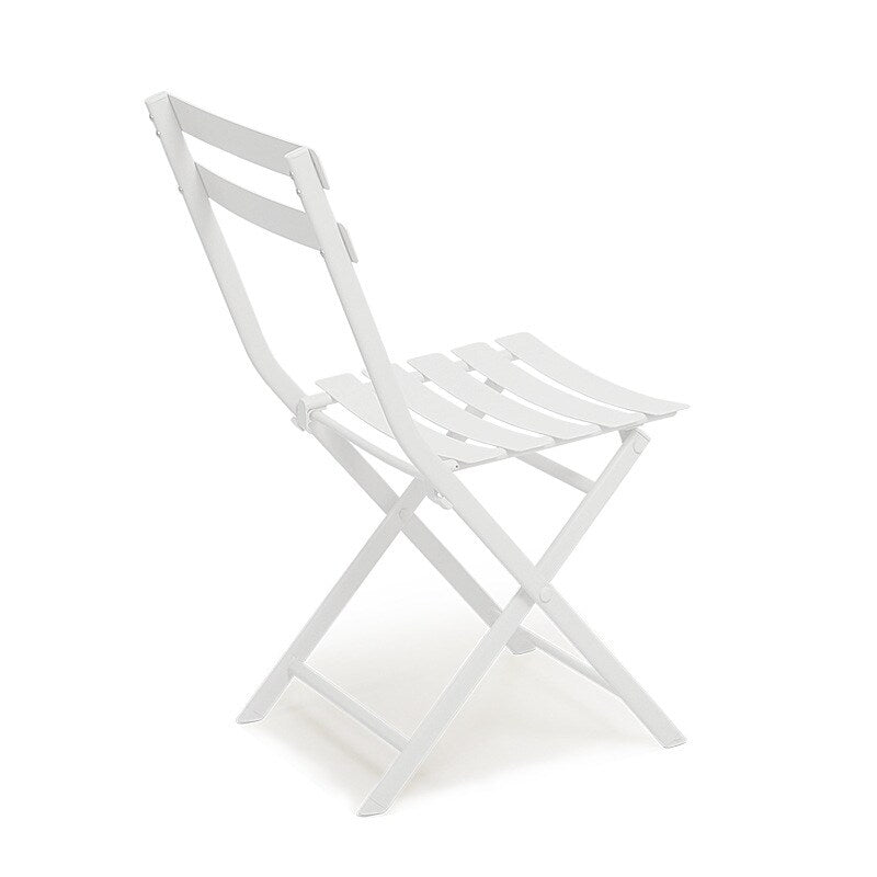 3-Piece Minimalist Patio Bistro Set of Foldable Round Table & Chairs - 3-Piece-Patio-Bistro-Set