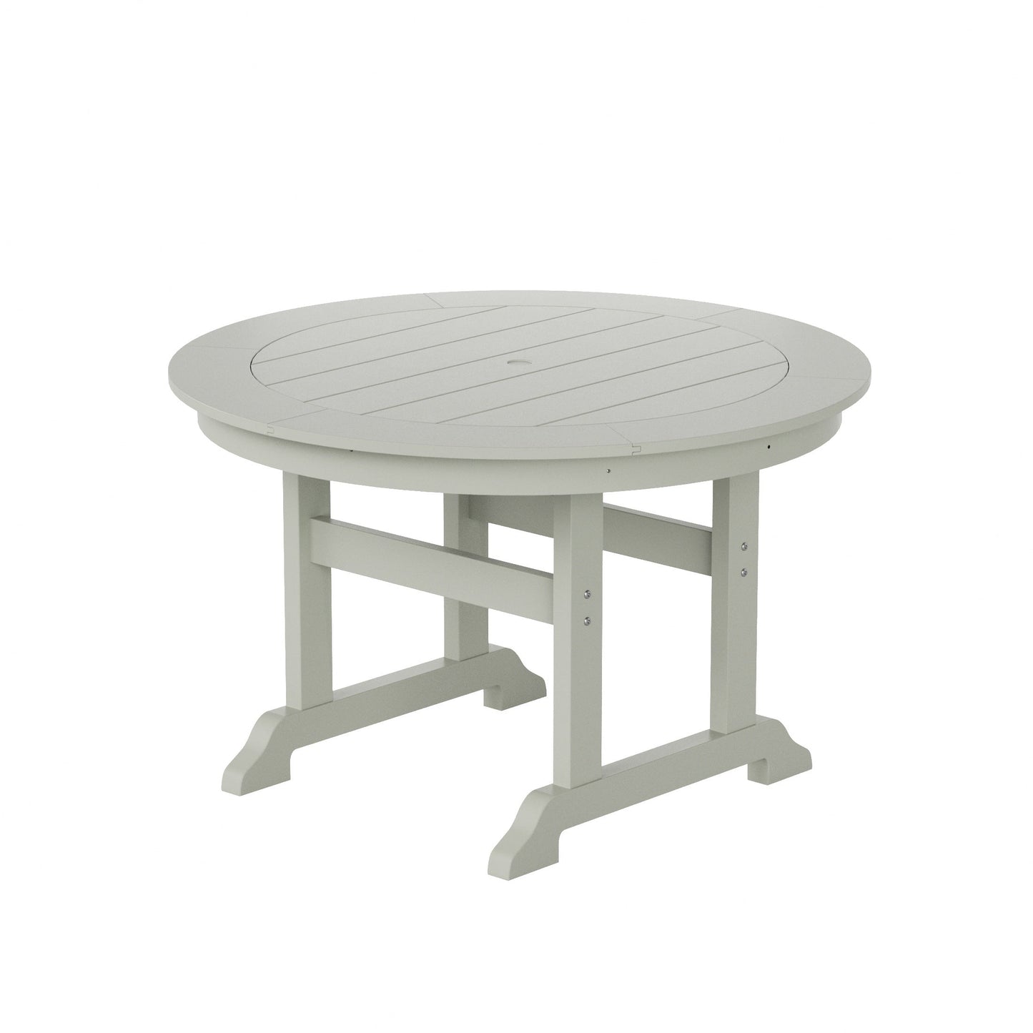 Polytrends Laguna Hdpe All Weather Outdoor Patio Dining Set with Round Table, Armchairs (5-Piece Set)