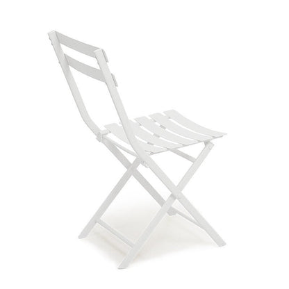 3-Piece Minimalist Patio Bistro Set of Foldable Round Table & Chairs - 3-Piece-Patio-Bistro-Set
