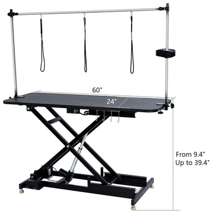 60 Hydraulic Dog Grooming Table Height Adjustable
