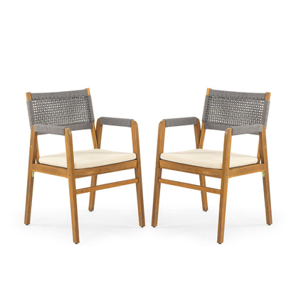 Captef Outdoor 5-piece acacia wood Dining Set by Christopher Knight Home