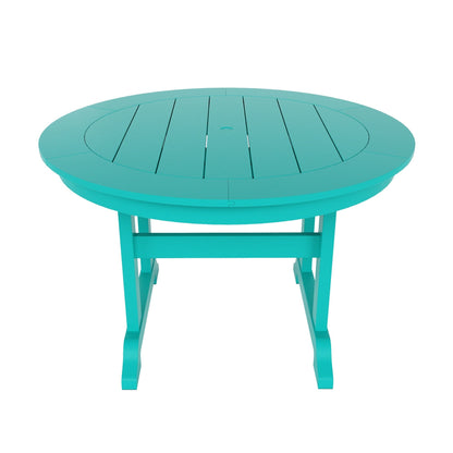 Polytrends Laguna Hdpe All Weather Outdoor Patio Dining Set with Round Table, Armchairs (5-Piece Set)