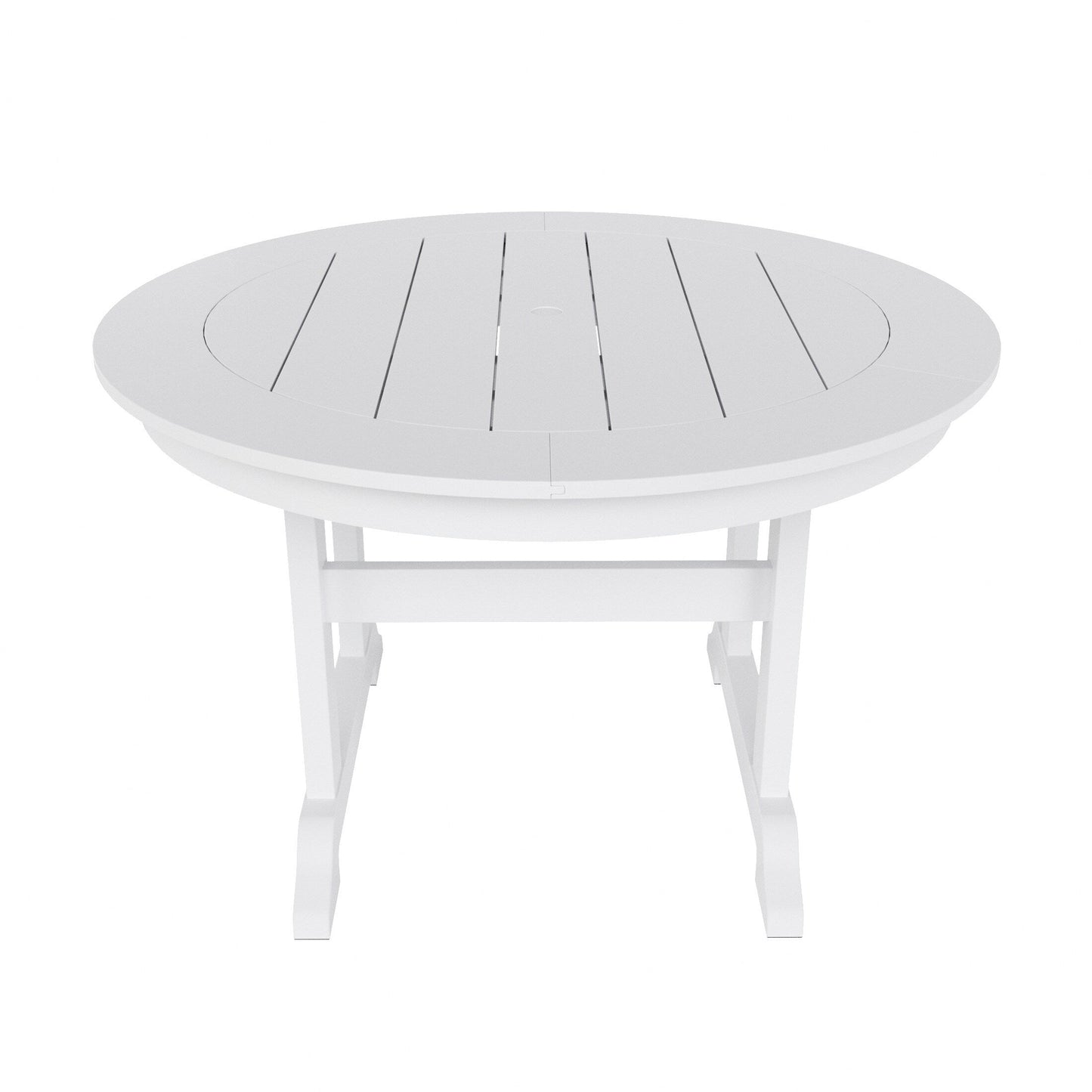 Polytrends Laguna Hdpe All Weather Outdoor Patio Dining Set with Round Table, Armchairs (5-Piece Set)