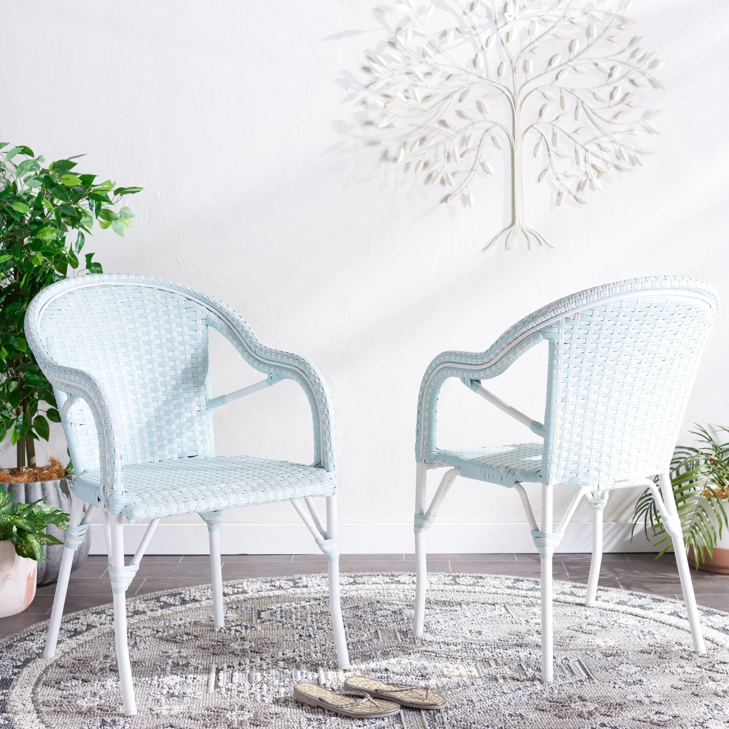 SAFAVIEH Doreth Arm Chair (Set of 2) - 23Wx36Dx25H